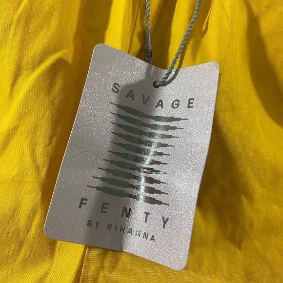 NWT Savage X Fenty Women's Yellow Floral Trim High Waist Shorts - XXS - Picture 3 of 14